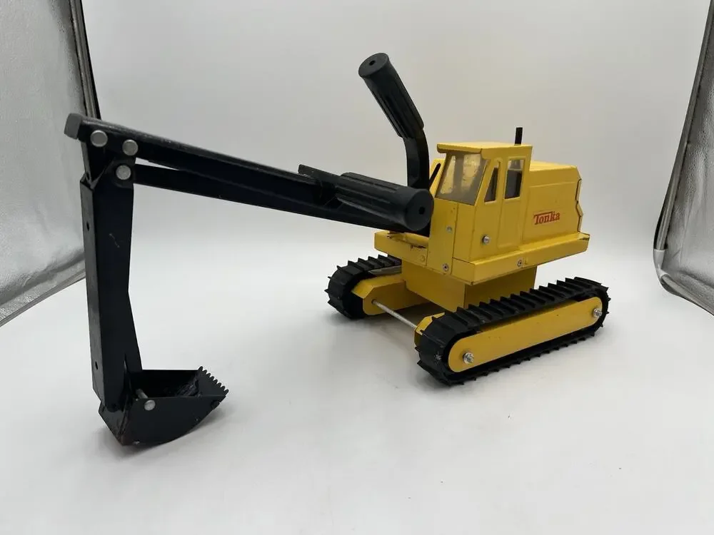 Vintage Tonka 43072 Hydraulic Excavator Crawler Pressed Steel Toy USA 1970s